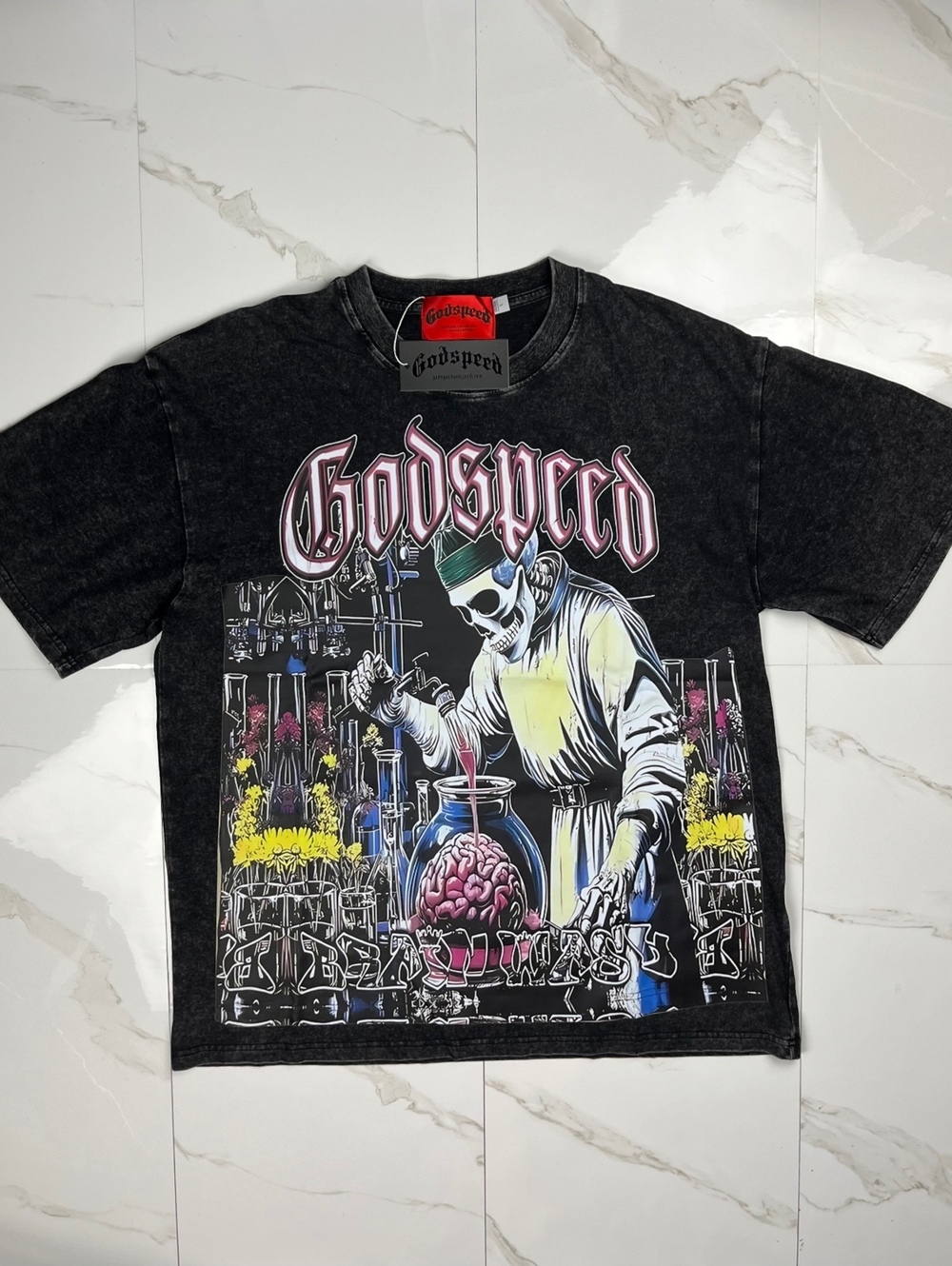 Godspeed Brainwash Graphic Black T-Shirt